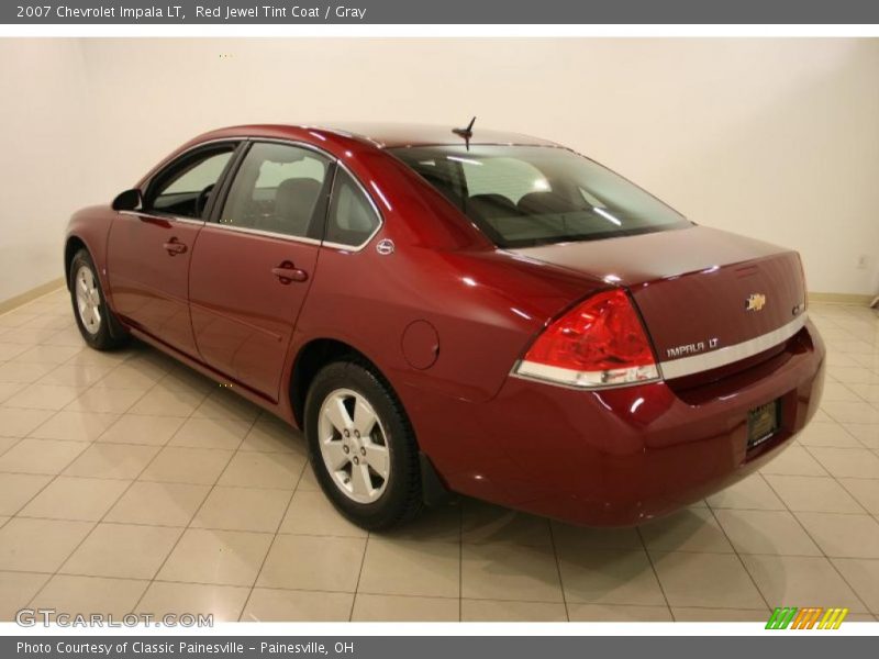 Red Jewel Tint Coat / Gray 2007 Chevrolet Impala LT