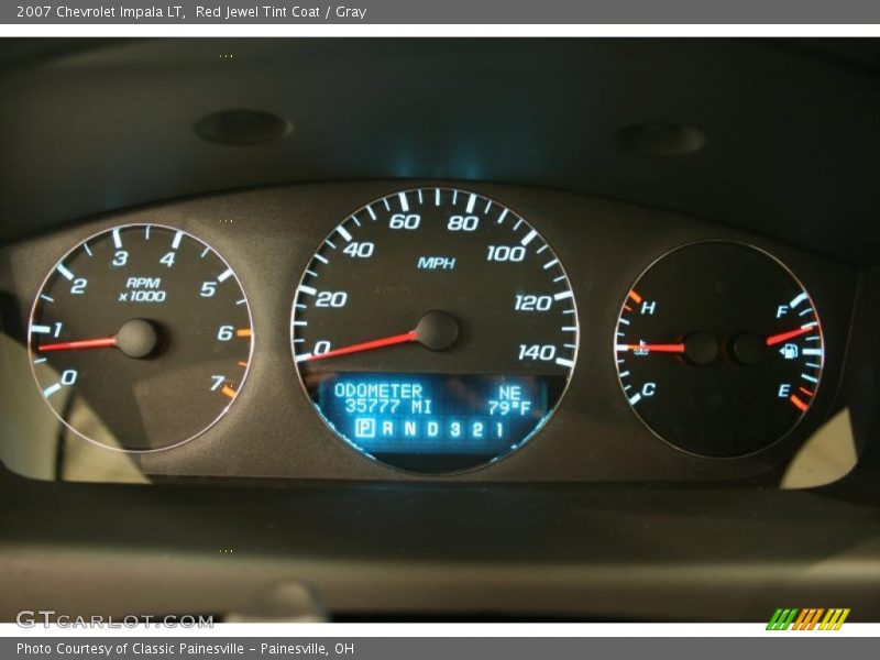 Red Jewel Tint Coat / Gray 2007 Chevrolet Impala LT