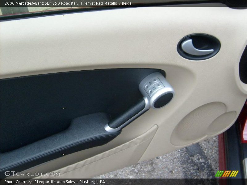 Firemist Red Metallic / Beige 2006 Mercedes-Benz SLK 350 Roadster