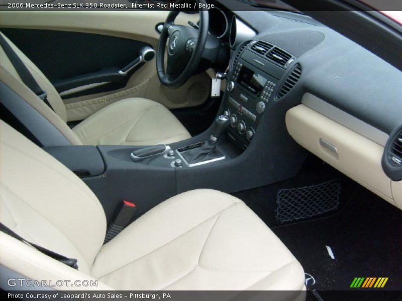 Firemist Red Metallic / Beige 2006 Mercedes-Benz SLK 350 Roadster