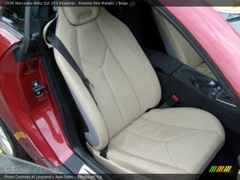 Firemist Red Metallic / Beige 2006 Mercedes-Benz SLK 350 Roadster
