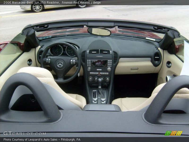 Firemist Red Metallic / Beige 2006 Mercedes-Benz SLK 350 Roadster