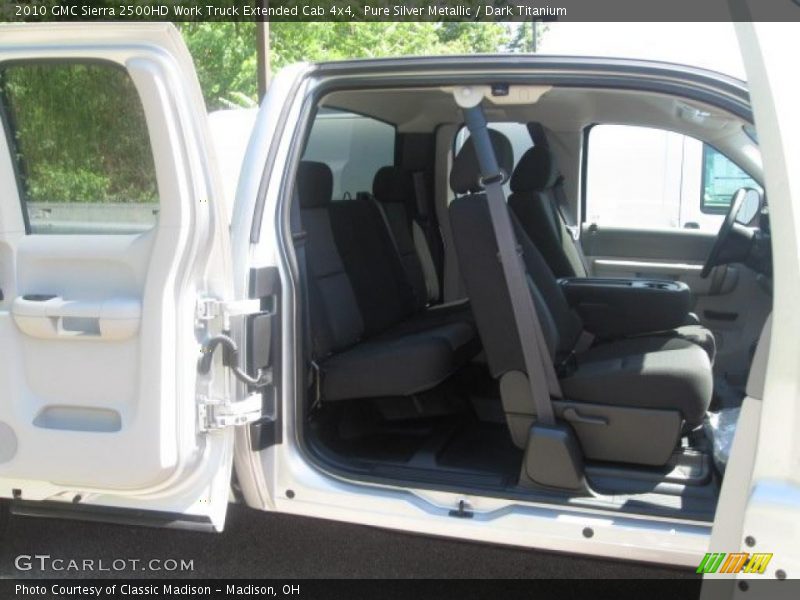 Pure Silver Metallic / Dark Titanium 2010 GMC Sierra 2500HD Work Truck Extended Cab 4x4