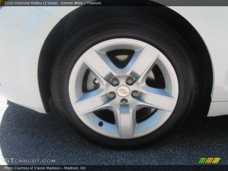 Summit White / Titanium 2010 Chevrolet Malibu LS Sedan