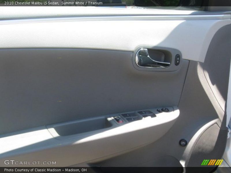Summit White / Titanium 2010 Chevrolet Malibu LS Sedan