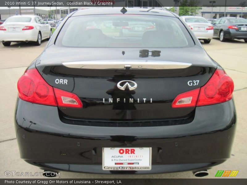 Obsidian Black / Graphite 2010 Infiniti G 37 Journey Sedan