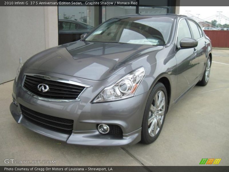 Graphite Shadow / Monaco Red 2010 Infiniti G  37 S Anniversary Edition Sedan
