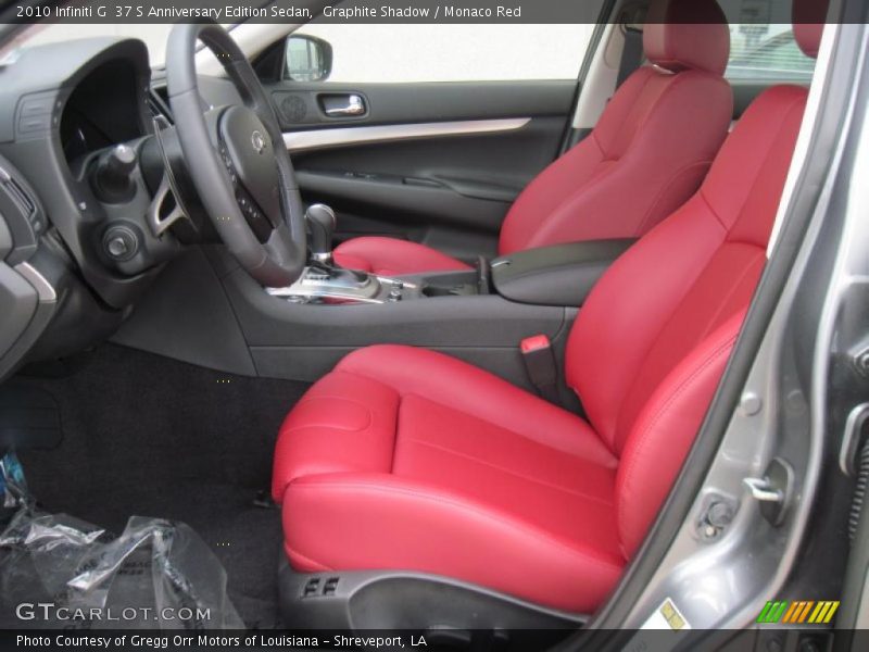 Graphite Shadow / Monaco Red 2010 Infiniti G  37 S Anniversary Edition Sedan