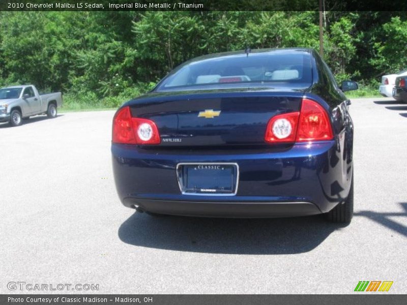 Imperial Blue Metallic / Titanium 2010 Chevrolet Malibu LS Sedan
