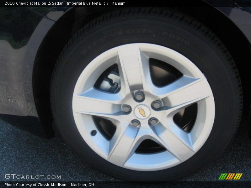 Imperial Blue Metallic / Titanium 2010 Chevrolet Malibu LS Sedan
