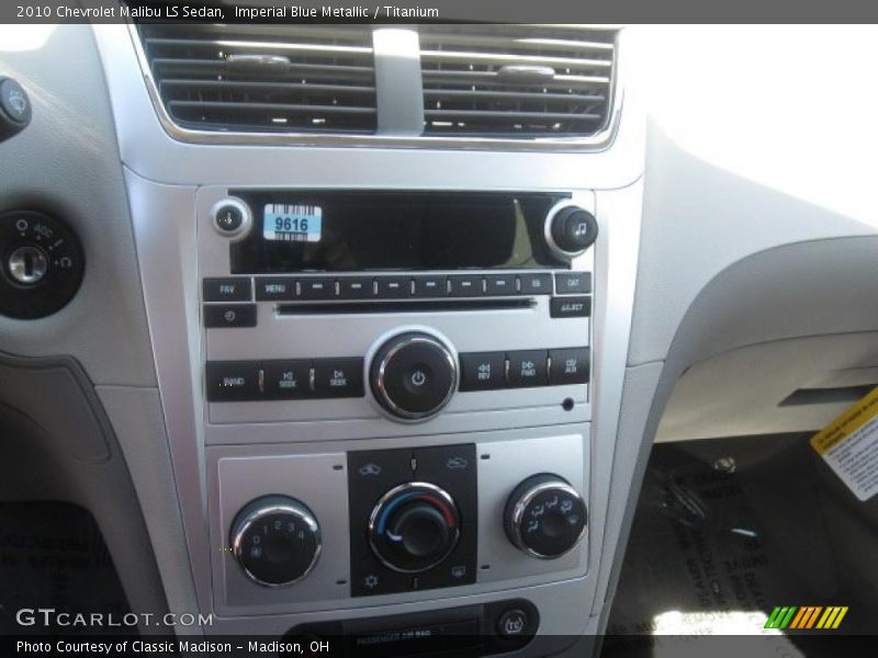 Imperial Blue Metallic / Titanium 2010 Chevrolet Malibu LS Sedan