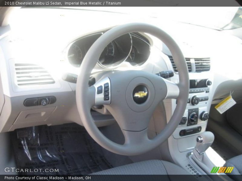 Imperial Blue Metallic / Titanium 2010 Chevrolet Malibu LS Sedan