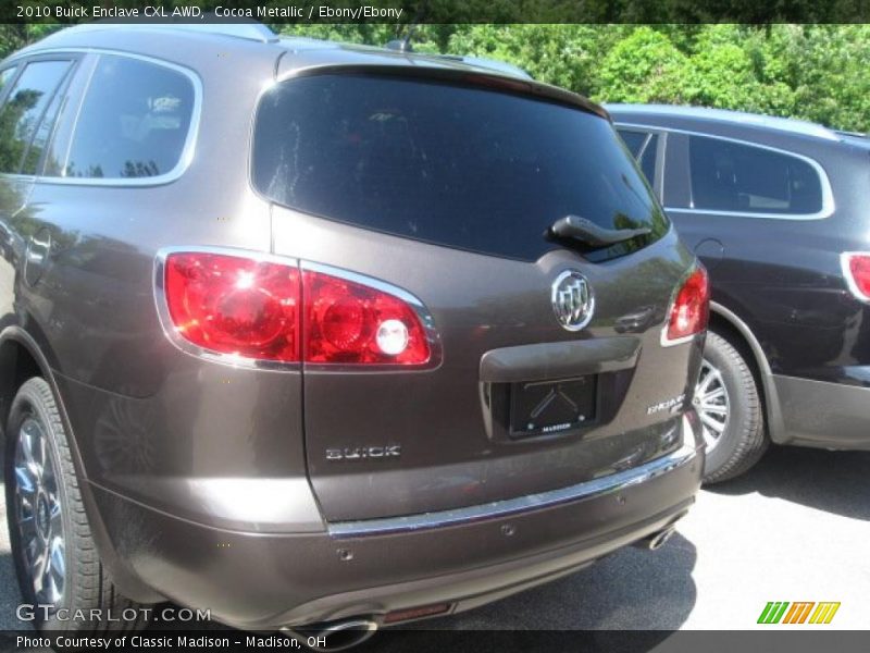 Cocoa Metallic / Ebony/Ebony 2010 Buick Enclave CXL AWD