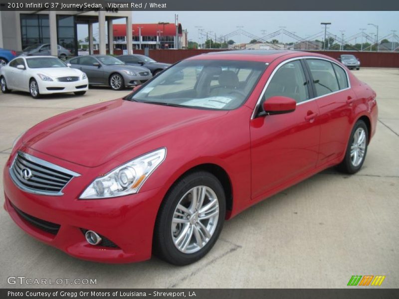 Vibrant Red / Wheat 2010 Infiniti G 37 Journey Sedan