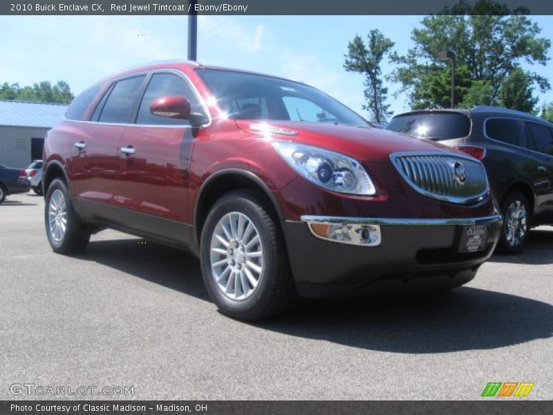 Red Jewel Tintcoat / Ebony/Ebony 2010 Buick Enclave CX