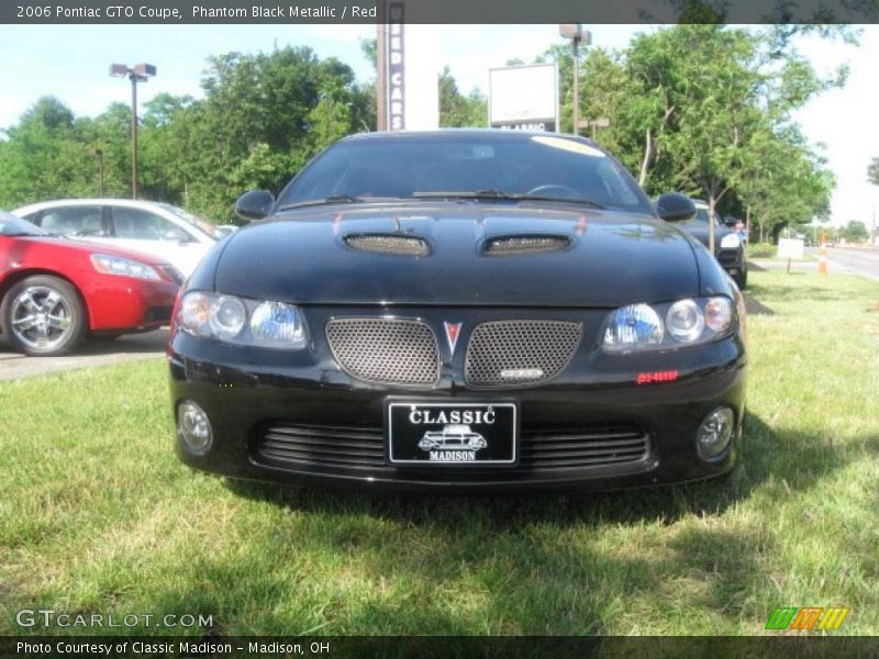 Phantom Black Metallic / Red 2006 Pontiac GTO Coupe