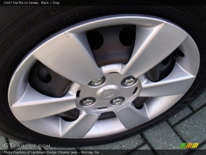 Black / Gray 2007 Kia Rio LX Sedan
