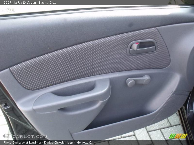 Black / Gray 2007 Kia Rio LX Sedan