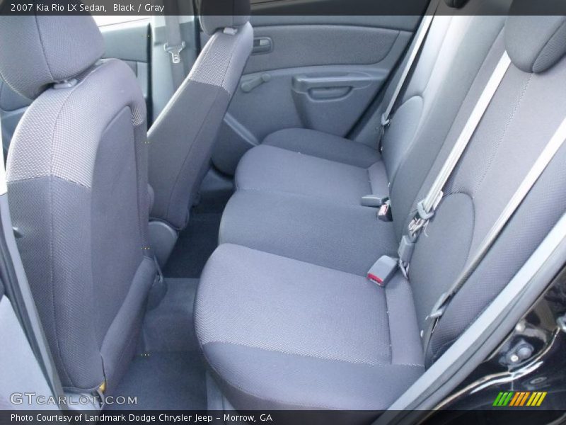 Black / Gray 2007 Kia Rio LX Sedan