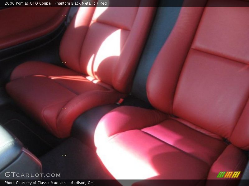 Phantom Black Metallic / Red 2006 Pontiac GTO Coupe