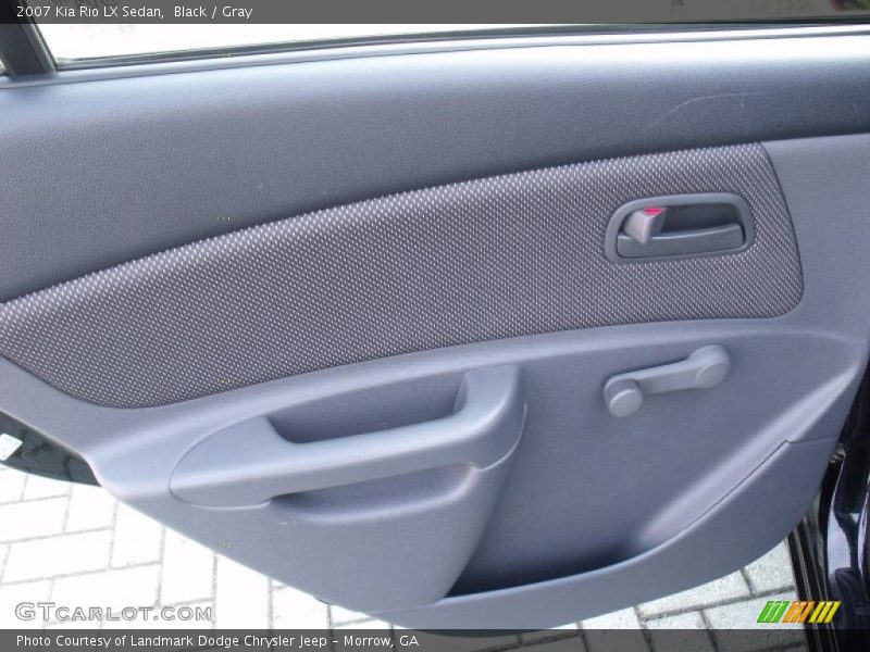 Black / Gray 2007 Kia Rio LX Sedan