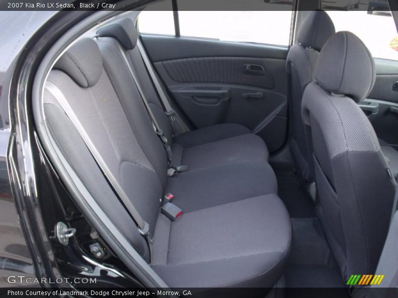 Black / Gray 2007 Kia Rio LX Sedan