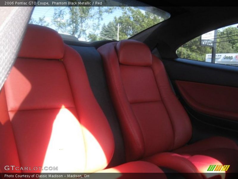 Phantom Black Metallic / Red 2006 Pontiac GTO Coupe