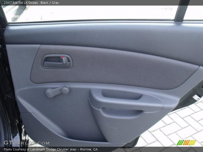 Black / Gray 2007 Kia Rio LX Sedan