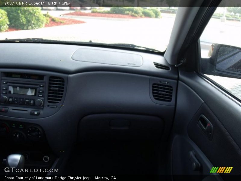 Black / Gray 2007 Kia Rio LX Sedan