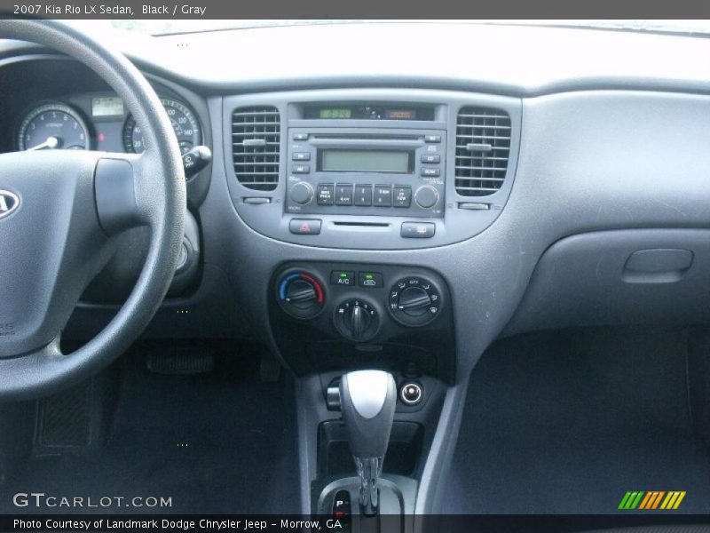 Black / Gray 2007 Kia Rio LX Sedan