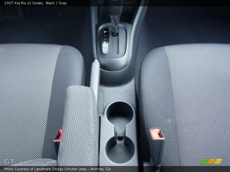 Black / Gray 2007 Kia Rio LX Sedan