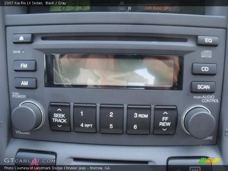 Black / Gray 2007 Kia Rio LX Sedan