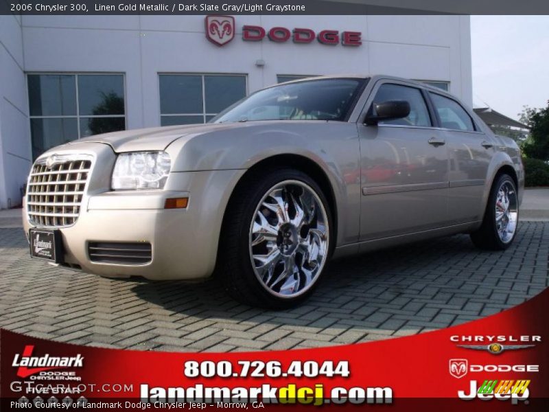 Linen Gold Metallic / Dark Slate Gray/Light Graystone 2006 Chrysler 300