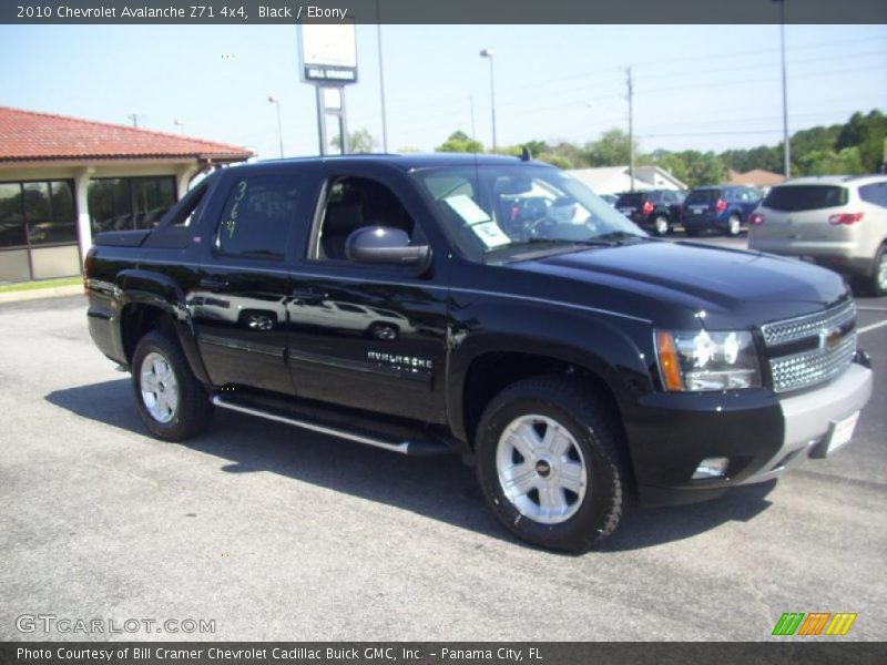 Black / Ebony 2010 Chevrolet Avalanche Z71 4x4