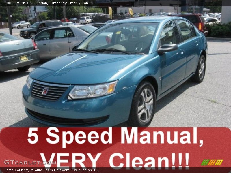 Dragonfly Green / Tan 2005 Saturn ION 2 Sedan