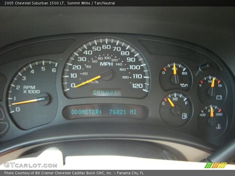 Summit White / Tan/Neutral 2005 Chevrolet Suburban 1500 LT