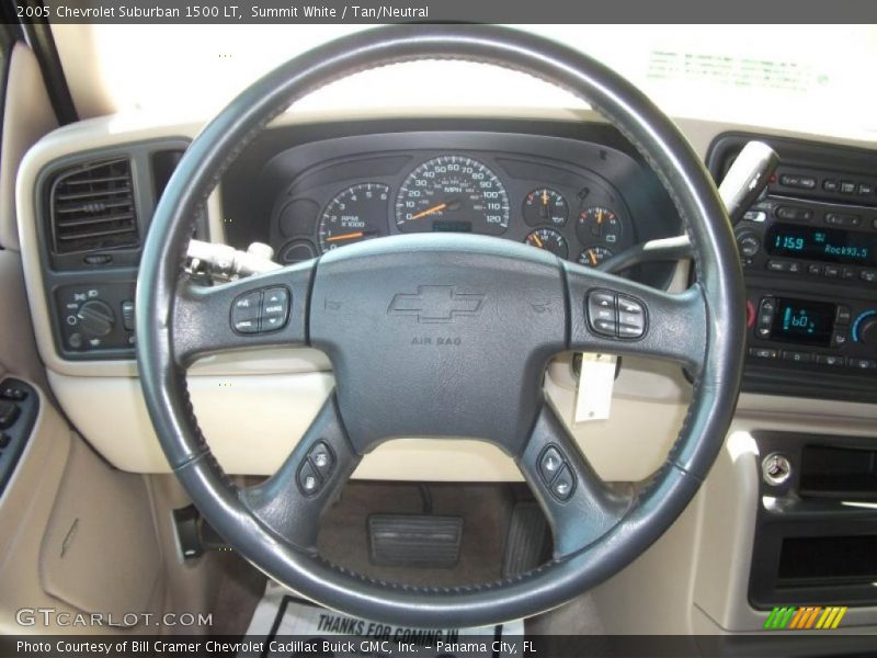 Summit White / Tan/Neutral 2005 Chevrolet Suburban 1500 LT