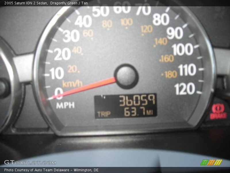 Dragonfly Green / Tan 2005 Saturn ION 2 Sedan