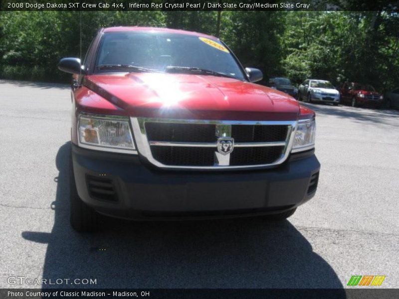 Inferno Red Crystal Pearl / Dark Slate Gray/Medium Slate Gray 2008 Dodge Dakota SXT Crew Cab 4x4