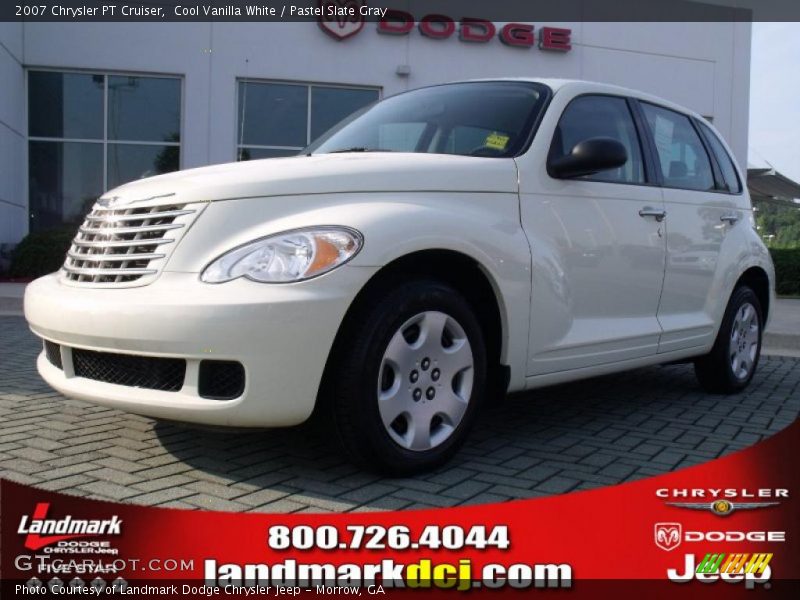 Cool Vanilla White / Pastel Slate Gray 2007 Chrysler PT Cruiser