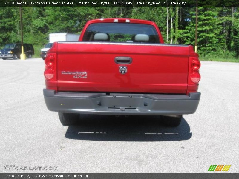 Inferno Red Crystal Pearl / Dark Slate Gray/Medium Slate Gray 2008 Dodge Dakota SXT Crew Cab 4x4