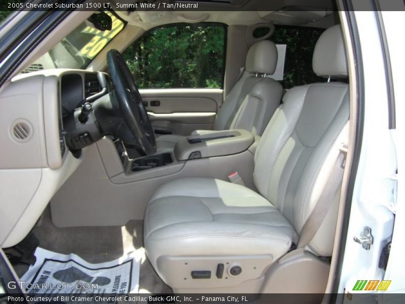 Summit White / Tan/Neutral 2005 Chevrolet Suburban 1500 LT