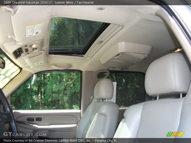 Summit White / Tan/Neutral 2005 Chevrolet Suburban 1500 LT