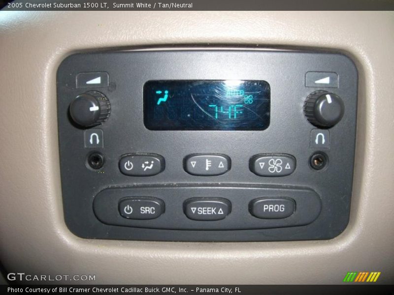 Summit White / Tan/Neutral 2005 Chevrolet Suburban 1500 LT