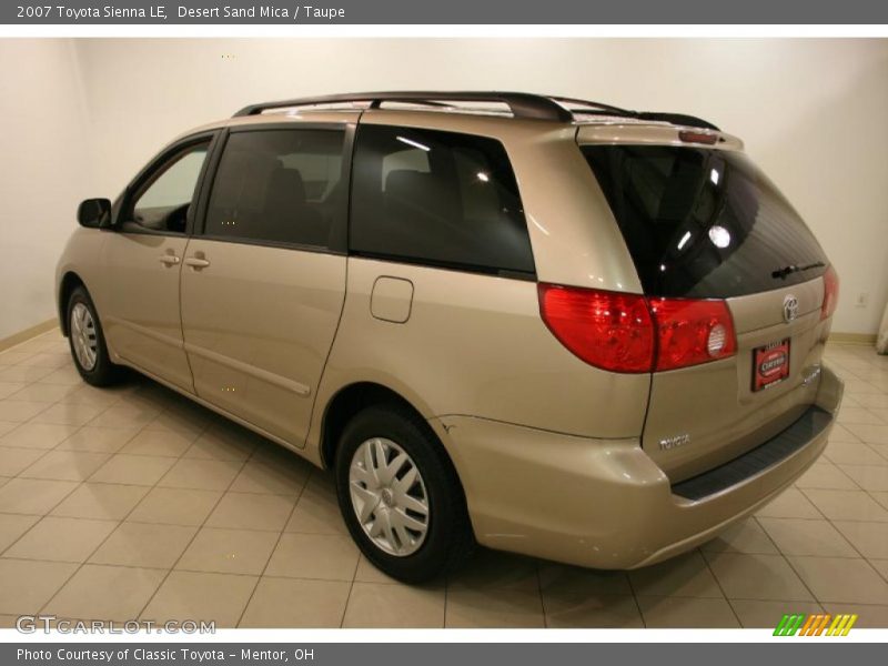 Desert Sand Mica / Taupe 2007 Toyota Sienna LE
