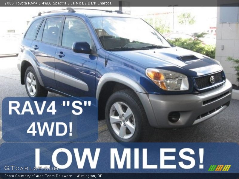 Spectra Blue Mica / Dark Charcoal 2005 Toyota RAV4 S 4WD