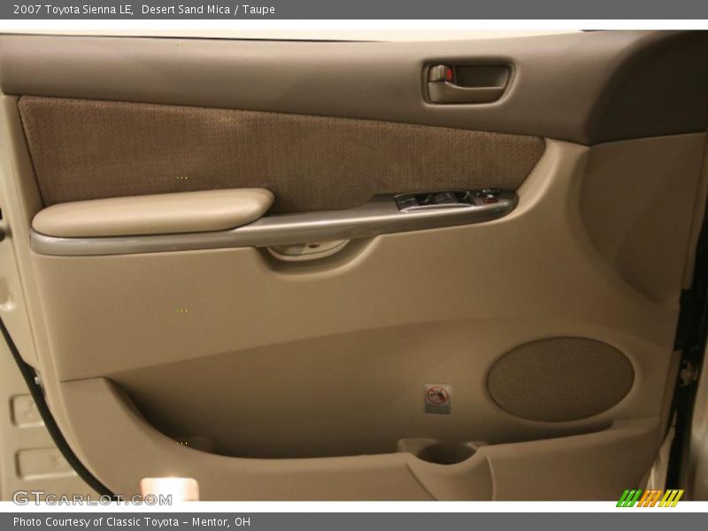 Desert Sand Mica / Taupe 2007 Toyota Sienna LE