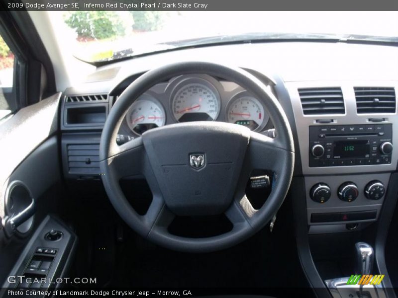Inferno Red Crystal Pearl / Dark Slate Gray 2009 Dodge Avenger SE