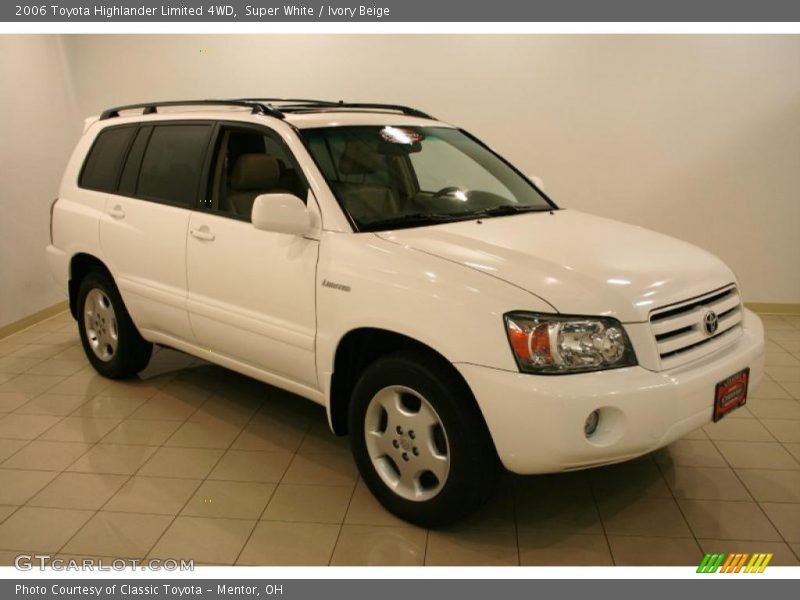 Super White / Ivory Beige 2006 Toyota Highlander Limited 4WD