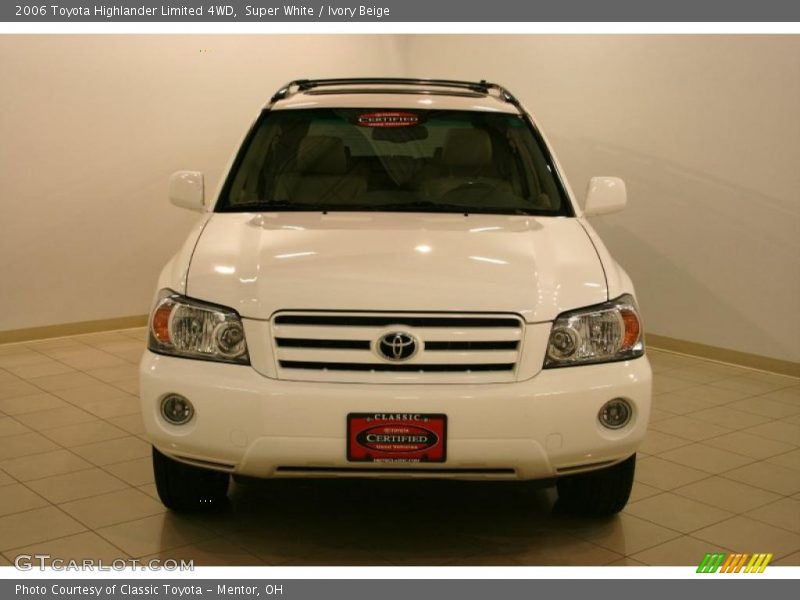 Super White / Ivory Beige 2006 Toyota Highlander Limited 4WD